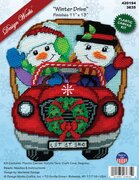 Winter Drive - Christmas Plastic Canvas Kit