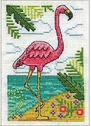 Flamingo Stitch and Mat - Cross Stitch Kit