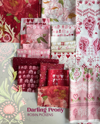 Darling Peony Flower Cotton Candy - Valentine Quilt Fabric