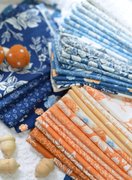 Denim Daisies Eyelet - Daisy Midnight Jean - Quilt Fabric
