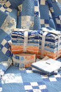 Denim Daisies Eyelet - Daisy Midnight Jean - Quilt Fabric