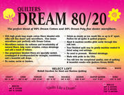 Natural 80/20 Select - Mid Loft King - Quilt Batting