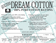 White Cotton Request - Low Loft Crib - Quilt Batting