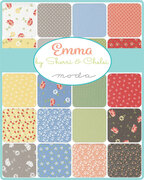 Emma Daisies Porcelain - Quilt Fabric