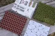 Emmitt and Ivy Ornament - Sky - Christmas Quilt Fabric