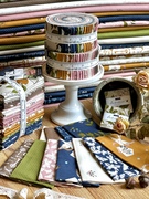 Enchantment Script - Indigo - Quilt Fabric