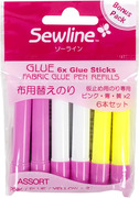 Sewline Fabric Water Soluble Glue Pen Assorted Pack of 6