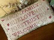 Prim Alphabet Sampler - Cross Stitch Pattern