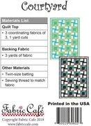 Courtyard - Quilt Pattern, different perspective #1. Select this picture to zoom in