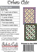 Urban Chic - Quilt Pattern