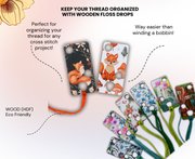 Blue Flowers (6pcs) - Floss Drops