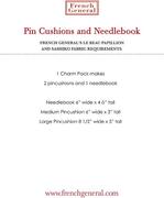 Needlebook and Pincushions - Quilt Pattern