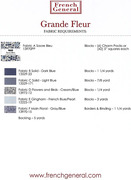 Grande Fleur - Quilt Pattern