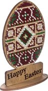Easter Egg - Happy Easter Red Diamond - Wooden Bead Kit, different perspective #1. Select this picture to zoom in