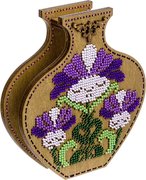 Violet Mood - Double-Sided Vase Wooden Bead Kit, different perspective #1. Select this picture to zoom in