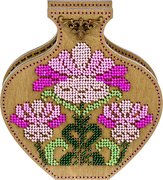 Violet Mood - Double-Sided Vase Wooden Bead Kit, different perspective #2. Select this picture to zoom in