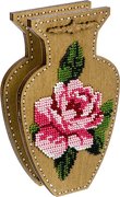 Rose - Double-Sided Vase Wooden Bead Kit, different perspective #1. Select this picture to zoom in