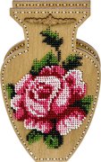 Rose - Double-Sided Vase Wooden Bead Kit, different perspective #2. Select this picture to zoom in