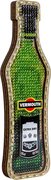 Vermouth Bottle - Christmas Ornament Wooden Bead Kit, different perspective #1. Select this picture to zoom in