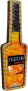Liqueur Bottle - Christmas Ornament Wooden Bead Kit, different perspective #1. Select this picture to zoom in