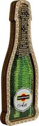Champagne Bottle - Christmas Ornament Wooden Bead Kit, different perspective #1. Select this picture to zoom in
