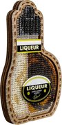 Liquor Bottle - Christmas Ornament Wooden Bead Kit, different perspective #1. Select this picture to zoom in