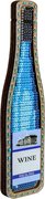 Wine Bottle - Christmas Ornament Wooden Bead Kit, different perspective #1. Select this picture to zoom in
