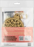 Santa Under the Stars - Christmas Wooden Bead Kit, different perspective #3. Select this picture to zoom in