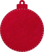 Bullfinch on Viburnum - Christmas Ornament Wooden Bead Kit, different perspective #2. Select this picture to zoom in