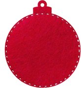 Snowman - Christmas Ornament Wooden Bead Kit, different perspective #2. Select this picture to zoom in