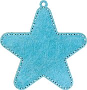 Snowy Star - Christmas Ornament Wooden Bead Kit, different perspective #2. Select this picture to zoom in