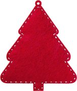 Folk Christmas Tree - Ornament Wooden Bead Kit, different perspective #2. Select this picture to zoom in