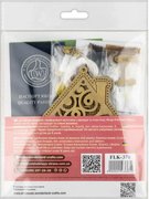 White Window House - Christmas Ornament Wooden Bead Kit, different perspective #2. Select this picture to zoom in