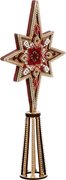Christmas Tree Topper - Ornament Wooden Bead Kit, different perspective #1. Select this picture to zoom in