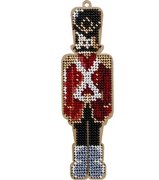 Tin Soldier - Christmas Ornament Wooden Bead Kit, different perspective #1. Select this picture to zoom in