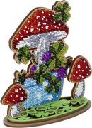 Fairy Amanita - Ornament Wooden Bead Kit, different perspective #1. Select this picture to zoom in