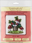 Lucky Amanita - Ornament Wooden Bead Kit, different perspective #2. Select this picture to zoom in