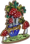 Magical Amanita - Ornament Wooden Bead Kit, different perspective #1. Select this picture to zoom in