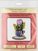 Tulip In A Cup - Ornament Wooden Bead Kit, different perspective #2. Select this picture to zoom in