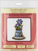 Crocuses In A Jug - Ornament Wooden Bead Kit, different perspective #2. Select this picture to zoom in
