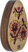 Box-Egg #5 Double-Sided - Ornament Wooden Bead Kit, different perspective #1. Select this picture to zoom in
