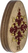 Box-Egg #2 Double-Sided - Ornament Wooden Bead Kit, different perspective #1. Select this picture to zoom in