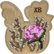 Box-Chick #2 Double-Sided - Ornament Wooden Bead Kit, different perspective #2. Select this picture to zoom in
