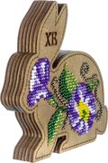 Box-Bunny #2 Double-Sided - Ornament Wooden Bead Kit, different perspective #1. Select this picture to zoom in