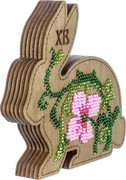 Box-Bunny #1 Double-Sided - Ornament Wooden Bead Kit, different perspective #1. Select this picture to zoom in