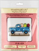 Easter Truck - Ornament Wooden Bead Kit, different perspective #2. Select this picture to zoom in