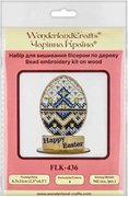 Happy Easter #2 - Egg Ornament Wooden Bead Kit, different perspective #2. Select this picture to zoom in