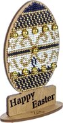 Happy Easter #1 - Egg Ornament Wooden Bead Kit, different perspective #1. Select this picture to zoom in