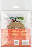 Wreath With Ornaments - Christmas Ornament Wooden Bead Kit, different perspective #2. Select this picture to zoom in