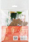 Wreath With Snowman - Christmas Ornament Wooden Bead Kit, different perspective #2. Select this picture to zoom in
